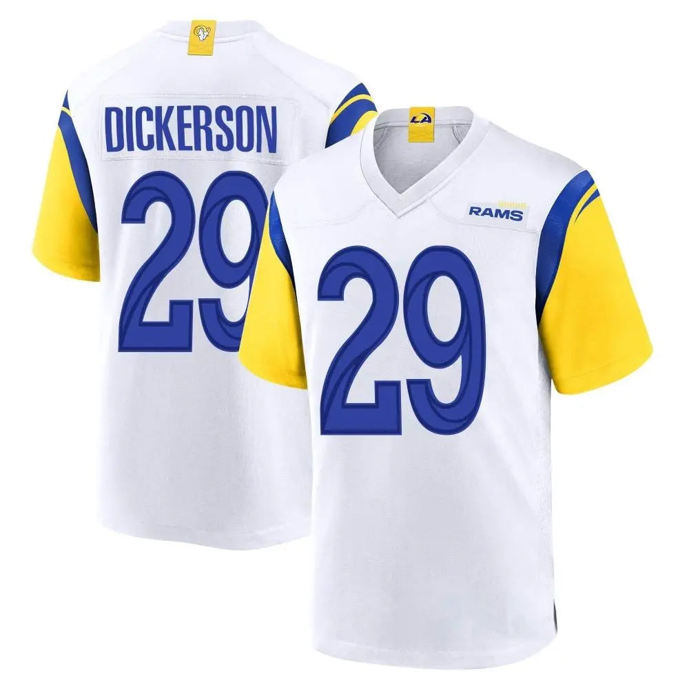 BIPIHUC LA.Rams #29 Eric Dickerson Player White Home Game Stitched Jerseys
