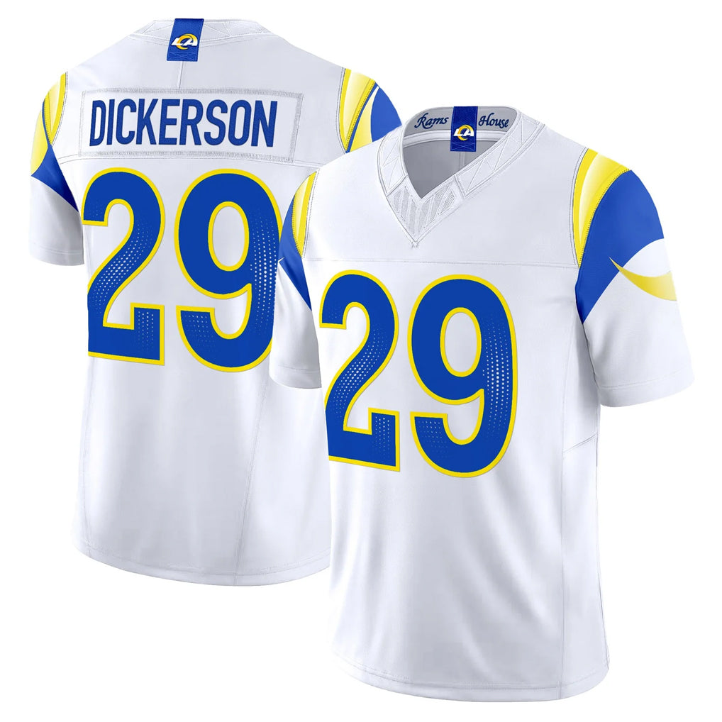 BIPIHUC LA.Rams #29 Eric Dickerson Player White Rivalries Vapor Limited Home Game Stitched Jerseys