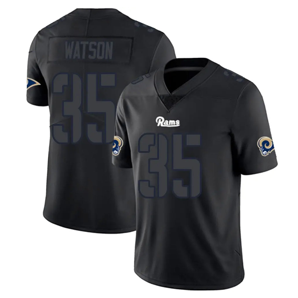 BIPIHUC LA.Rams #35 Jaylen Watson Player Black Impact Limited Home Game Stitched Jerseys