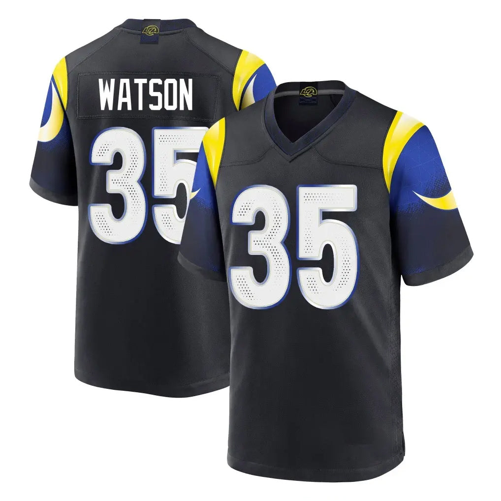 BIPIHUC LA.Rams #35 Jaylen Watson Player Black Midnight Rivalries Collection Home Game Stitched Jerseys