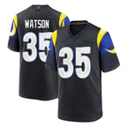 BIPIHUC LA.Rams #35 Jaylen Watson Player Black Midnight Rivalries Collection Home Game Stitched Jerseys