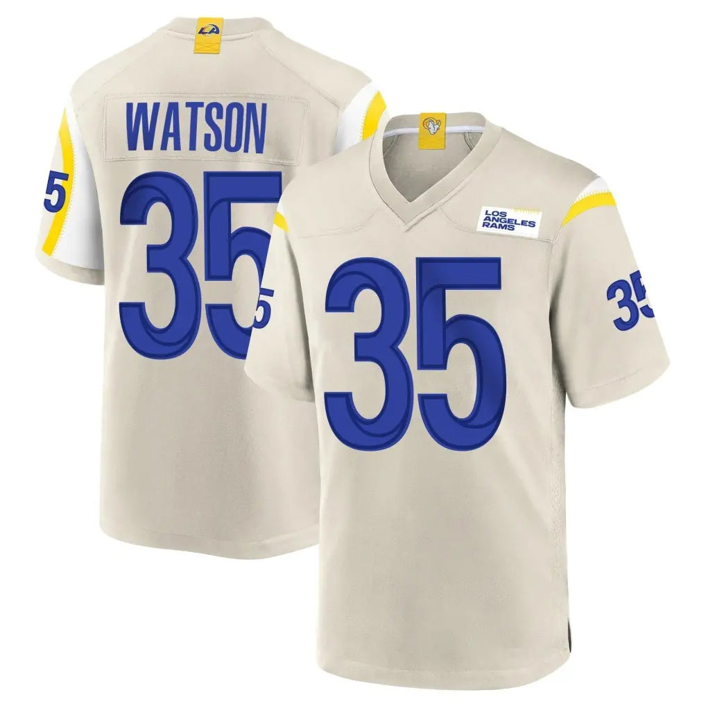 BIPIHUC LA.Rams #35 Jaylen Watson Player Bone Home Game Stitched Jerseys