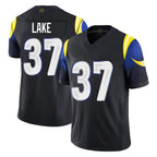 BIPIHUC LA.Rams #37 Quentin Lake Player Black Midnight Rivalries Collection Limited Home Game Stitched Jerseys