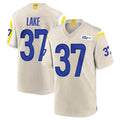 BIPIHUC LA.Rams #37 Quentin Lake Player Bone Home Game Stitched Jerseys