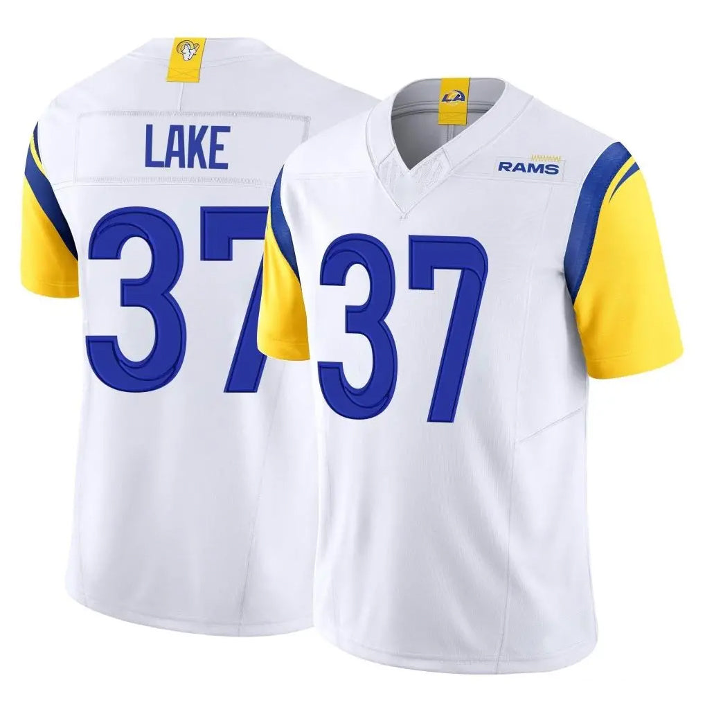 BIPIHUC LA.Rams #37 Quentin Lake Player White Limited Vapor F.U.S.E. Home Game Stitched Jerseys
