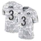 BIPIHUC LA.Rams #3 Kam Curl Player Arctic Camo Salute To Service Limited Game Stitched Jerseys