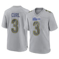 BIPIHUC LA.Rams #3 Kam Curl Player Gray Atmosphere Fashion Home Game Stitched Jerseys