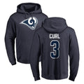 BIPIHUC LA.Rams #3 Kam Curl Player Navy Pullover Hoodie Limited Game Stitched Jerseys