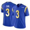 BIPIHUC LA.Rams #3 Kam Curl Player Royal Limited Vapor F.U.S.E. Home Game Stitched Jerseys