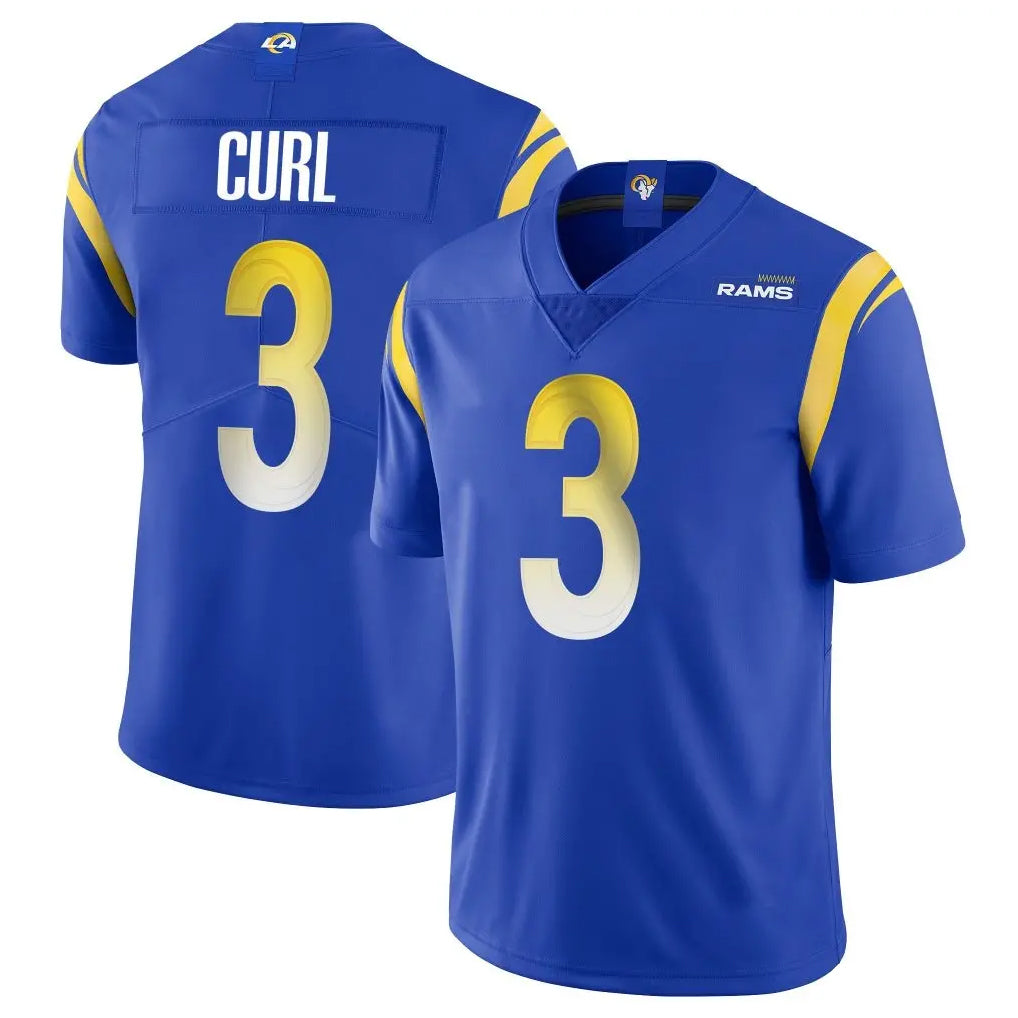 BIPIHUC LA.Rams #3 Kam Curl Player Royal Limited Vapor Untouchable Home Game Stitched Jerseys