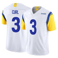 BIPIHUC LA.Rams #3 Kam Curl Player White Limited Vapor F.U.S.E. Home Game Stitched Jerseys