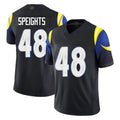 BIPIHUC LA.Rams #48 Omar Speights Player Black Midnight Rivalries Collection Limited Home Game Stitched Jerseys