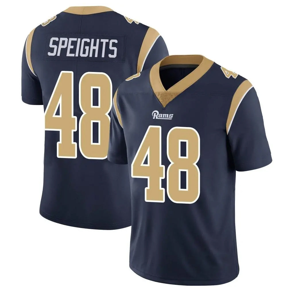 BIPIHUC LA.Rams #48 Omar Speights Player Navy Limited Vapor Untouchable Home Game Stitched Jerseys