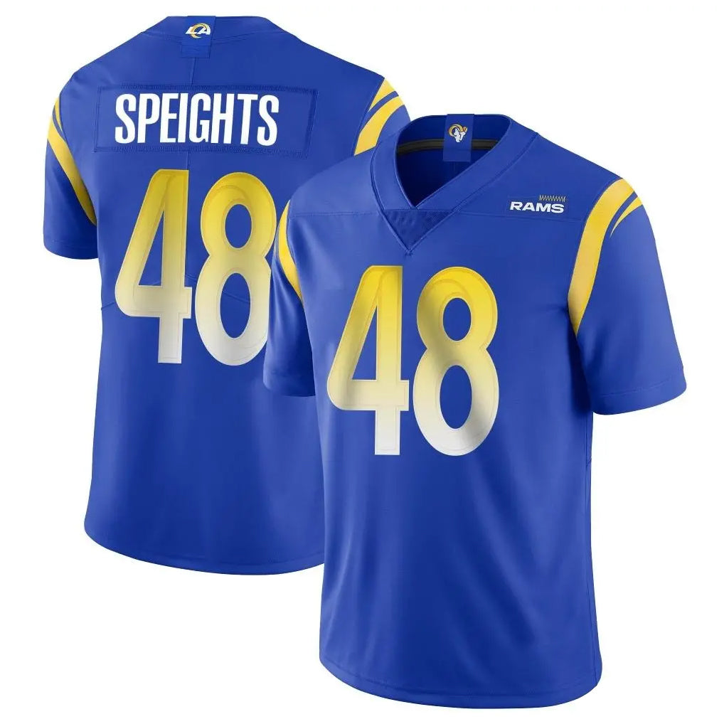 BIPIHUC LA.Rams #48 Omar Speights Player Royal Limited Vapor Untouchable Home Game Stitched Jerseys