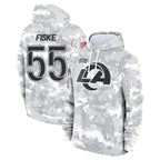 BIPIHUC LA.Rams #55 Braden Fiske Player Arctic Camo Salute to Service Hoodies Limited Game Stitched Jerseys