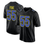 BIPIHUC LA.Rams #55 Braden Fiske Player Black Fashion Limited Home Game Stitched Jerseys