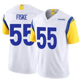 BIPIHUC LA.Rams #55 Braden Fiske Player White Limited Vapor F.U.S.E. Home Game Stitched Jerseys