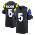 BIPIHUC LA.Rams #5 Kamren Kinchens Player Black Midnight Rivalries Collection Home Game Stitched Jerseys