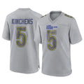 BIPIHUC LA.Rams #5 Kamren Kinchens Player Gray Atmosphere Fashion Home Game Stitched Jerseys