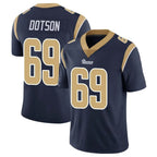 BIPIHUC LA.Rams #69 Kevin Dotson Player Navy Limited Vapor Untouchable Home Game Stitched Jerseys