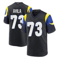 BIPIHUC LA.Rams #73 Steve Avila Player Black Midnight Rivalries Collection Home Game Stitched Jerseys