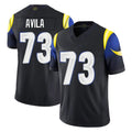 BIPIHUC LA.Rams #73 Steve Avila Player Black Midnight Rivalries Collection Limited Home Game Stitched Jerseys