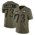 BIPIHUC LA.Rams #73 Steve Avila Player Olive 2025 Salute To Service Limited Game Stitched Jerseys