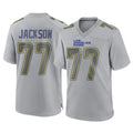 BIPIHUC LA.Rams #77 Alaric Jackson Player Gray Atmosphere Fashion Home Game Stitched Jerseys