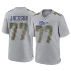 BIPIHUC LA.Rams #77 Alaric Jackson Player Gray Atmosphere Fashion Home Game Stitched Jerseys