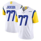 BIPIHUC LA.Rams #77 Alaric Jackson Player White Limited Vapor Untouchable Home Game Stitched Jerseys