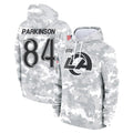 BIPIHUC LA.Rams #84 Colby Parkinson Player Arctic Camo Salute to Service Hoodies Limited Game Stitched Jerseys