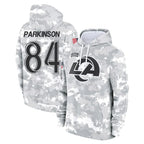 BIPIHUC LA.Rams #84 Colby Parkinson Player Arctic Camo Salute to Service Hoodies Limited Game Stitched Jerseys