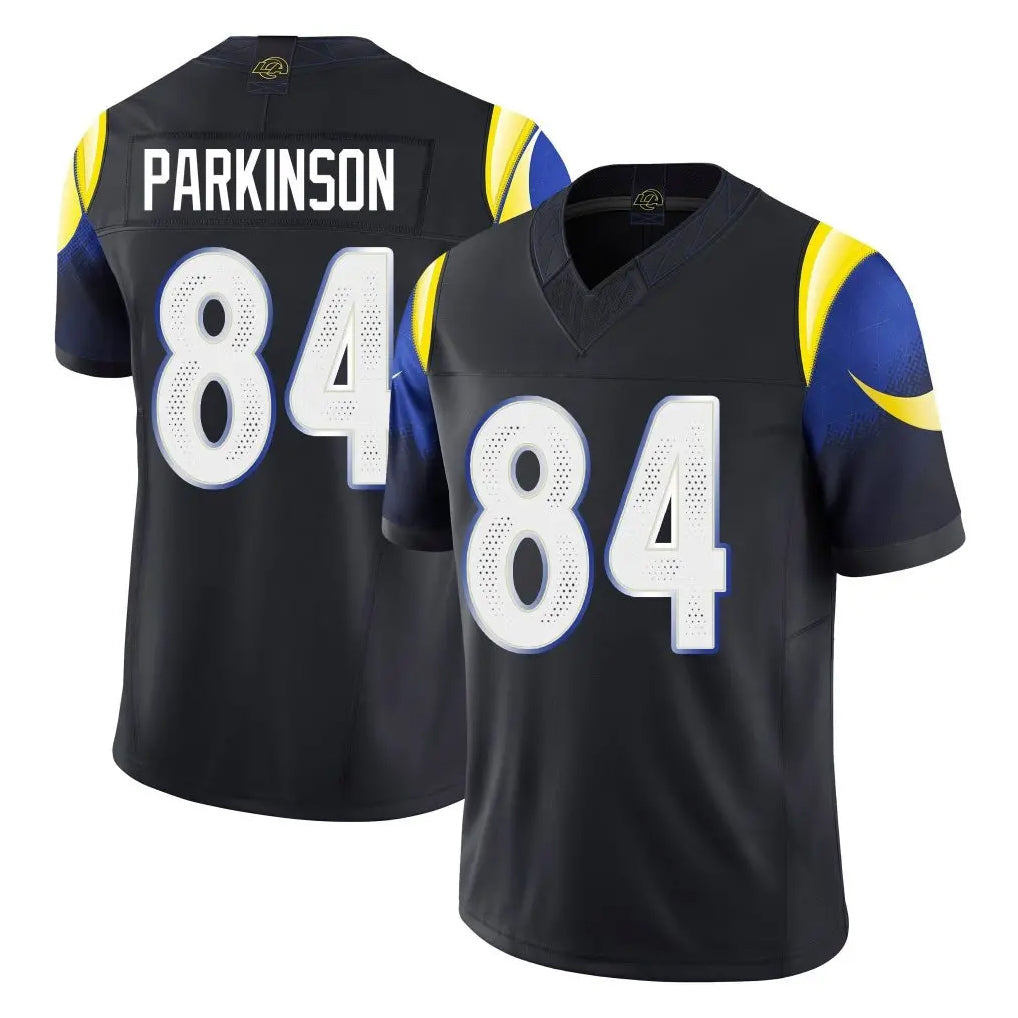 BIPIHUC LA.Rams #84 Colby Parkinson Player Black Midnight Rivalries Collection Limited Home Game Stitched Jerseys