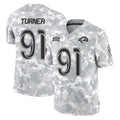 BIPIHUC LA.Rams #91 Kobie Turner Player Arctic Camo Salute To Service Limited Game Stitched Jerseys