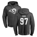 BIPIHUC LA.Rams #97 Poona Ford Player Gray Pullover Hoodie Limited Game Stitched Jerseys