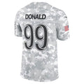 BIPIHUC LA.Rams #99 Aaron Donald Arctic Camo 2024 Salute to Service Retired Player Limited Jersey Stitched Jerseys
