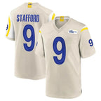 BIPIHUC LA.Rams #9 Matthew Stafford Player Bone Home Game Stitched Jerseys
