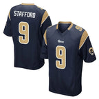 BIPIHUC LA.Rams #9 Matthew Stafford Player Navy Home Game Stitched Jerseys