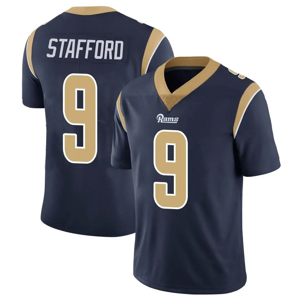 BIPIHUC LA.Rams #9 Matthew Stafford Player Navy Limited Vapor Untouchable Home Game Stitched Jerseys