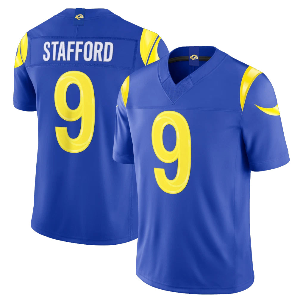 BIPIHUC LA.Rams #9 Matthew Stafford Player Royal Vapor F.U.S.E. Limited Home Game Stitched Jerseys