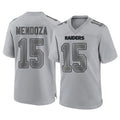 BIPIHUC LV.Raiders #15 Fernando Mendoza Player Gray Atmosphere Fashion Limited Game Stitched Jerseys