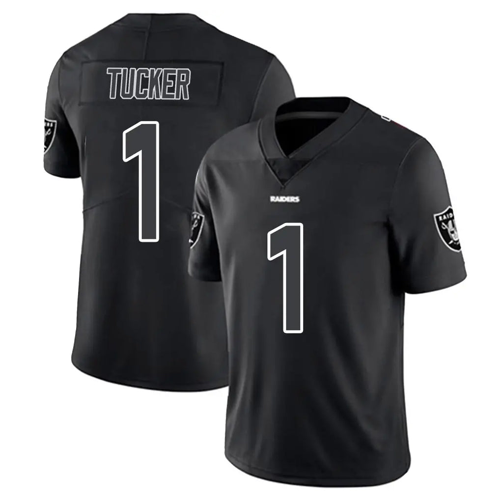 BIPIHUC LV.Raiders #1 Tre Tucker Player Black Limited Black Impact Home Game Stitched Jerseys
