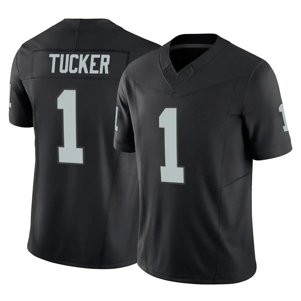 BIPIHUC LV.Raiders #1 Tre Tucker Player Black Limited Vapor F.U.S.E. Home Game Stitched Jerseys