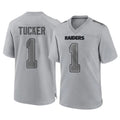 BIPIHUC LV.Raiders #1 Tre Tucker Player Gray Atmosphere Fashion Limited Game Stitched Jerseys