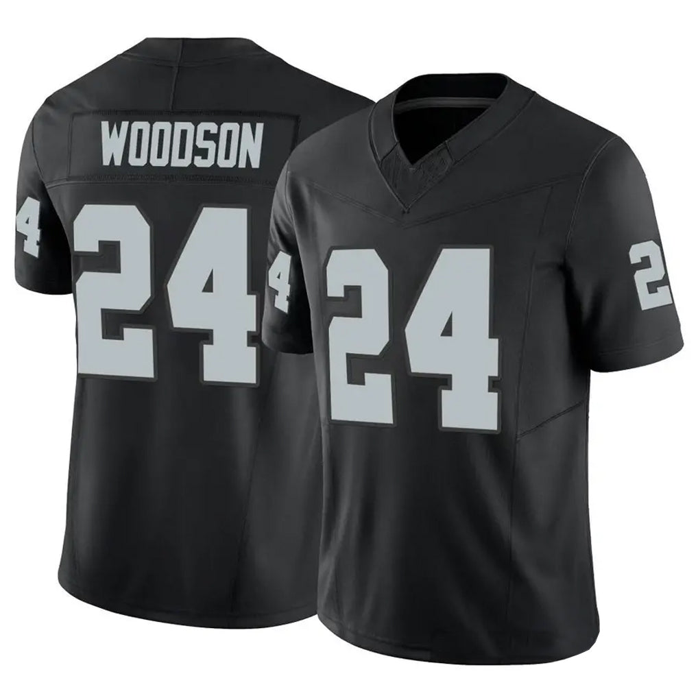 BIPIHUC LV.Raiders #24 Charles Woodson Player Black Vapor F.U.S.E Limited Stitched Jerseys