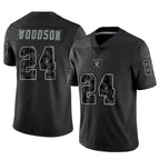 BIPIHUC LV.Raiders #24 Charles Woodson Player RFLCTV Limited Black Stitched Jerseys