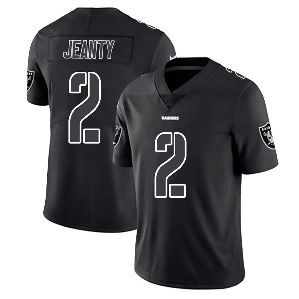BIPIHUC LV.Raiders #2 Ashton Jeanty Player Black Limited Black Impact Home Game Stitched Jerseys