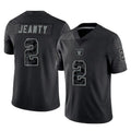 BIPIHUC LV.Raiders #2 Ashton Jeanty Player Black Reflective Limited Game Stitched Jerseys