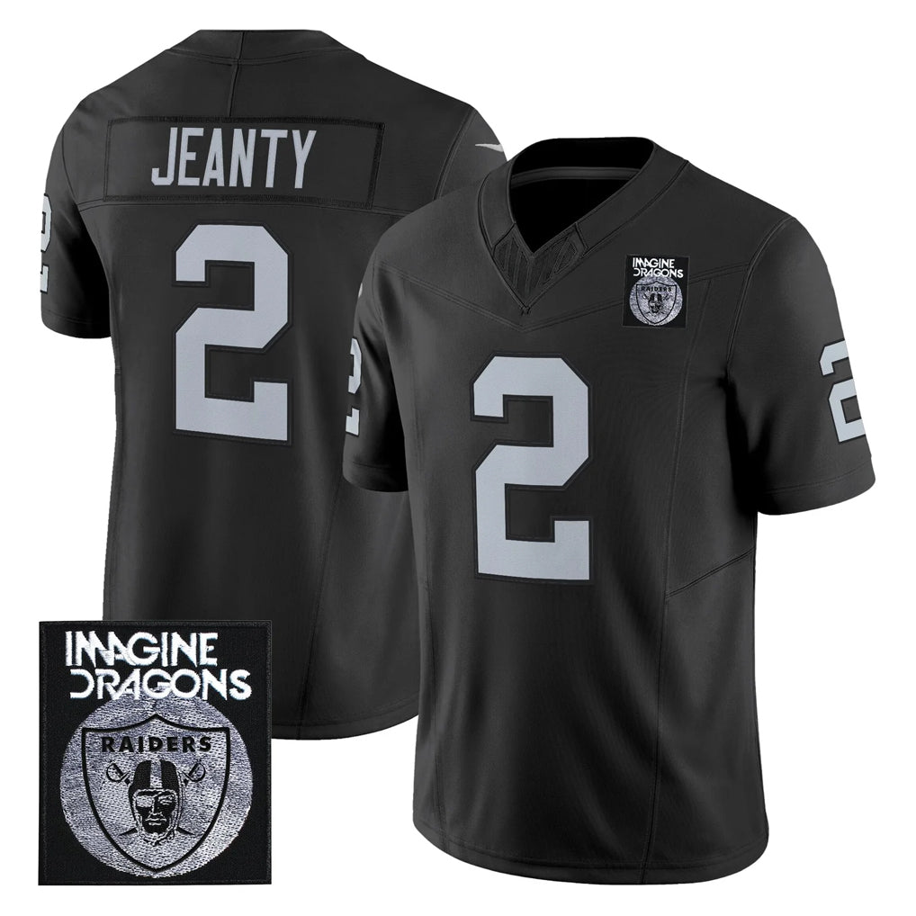 BIPIHUC LV.Raiders #2 Ashton Jeanty Player Black Vapor Limited Home Game Stitched Jerseys