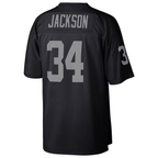 BIPIHUC LV.Raiders #34 Bo Jackson Mitchell & Ness Black Legacy Replica Stitched Jerseys